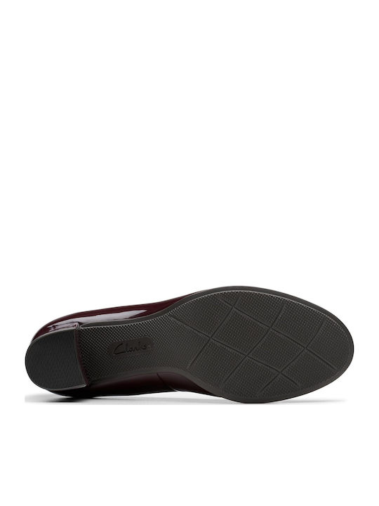 Leather Burgundy Heels
