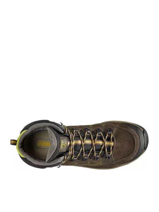Asolo Falcon Evo Gv Men's Hiking Boots Waterproof with Gore-Tex Membrane Brown