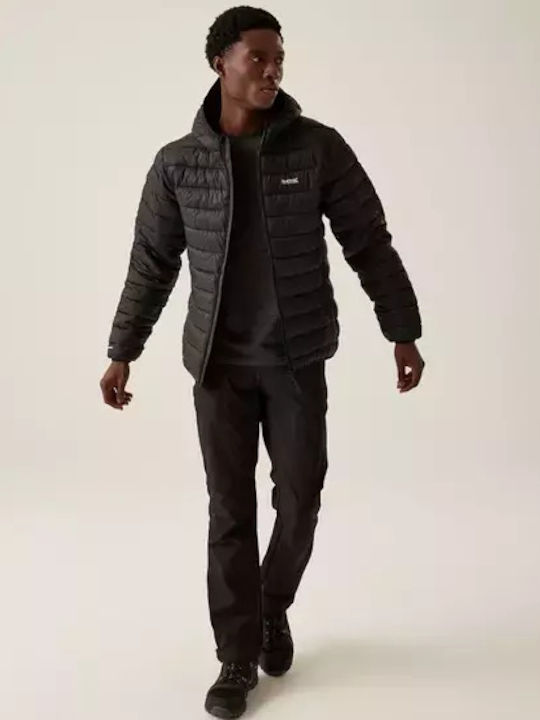 Men's Μπουφάν Puffer Αδιάβροχο Black