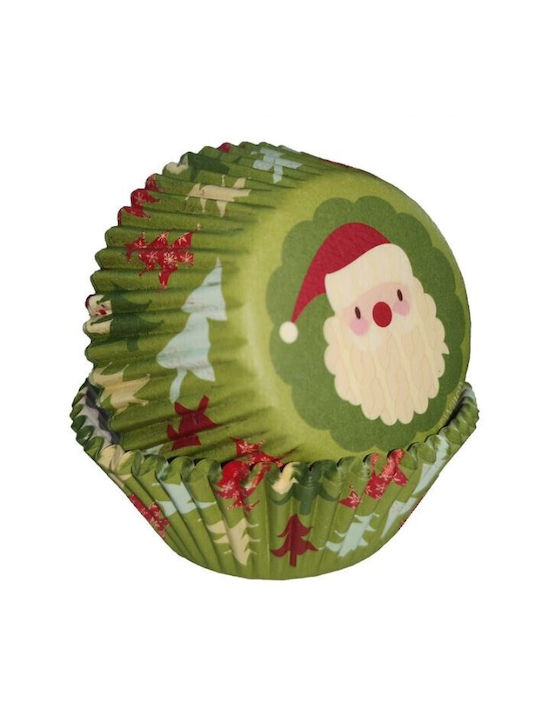 Wilton Χάρτινες Βάσεις Cupcake με Άγιο Βασίλη 75τμχ Wilton Χάρτινες Βάσεις Cupcake με Άγιο Βασίλη 75τμχ