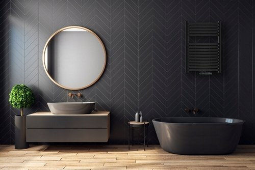 Invena Towel Rail Bathroom 800x540 Black