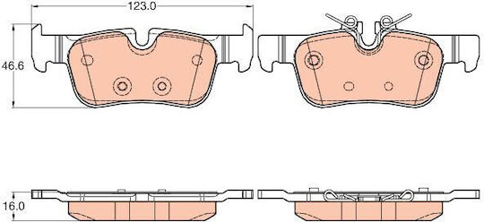 Trw Gdb2063 Brake Pad Set Disc Brake Bmw X1 F48 2014-2022 Rear Axle Other Vehicles