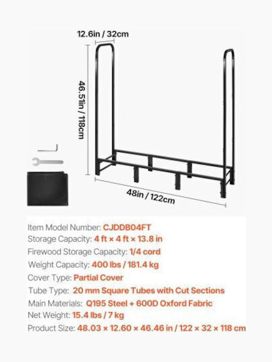 Vevor Metallic Shelf Wood Storage Gray