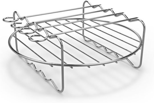Tefal Set 4 Accessories 20 Cm Easy Fry XXL Tefal XA113010 Air Fryers Pizza Tray Baking Dish Grill Pan Skewer Rack Stainless Steel Non-stick Coating Black