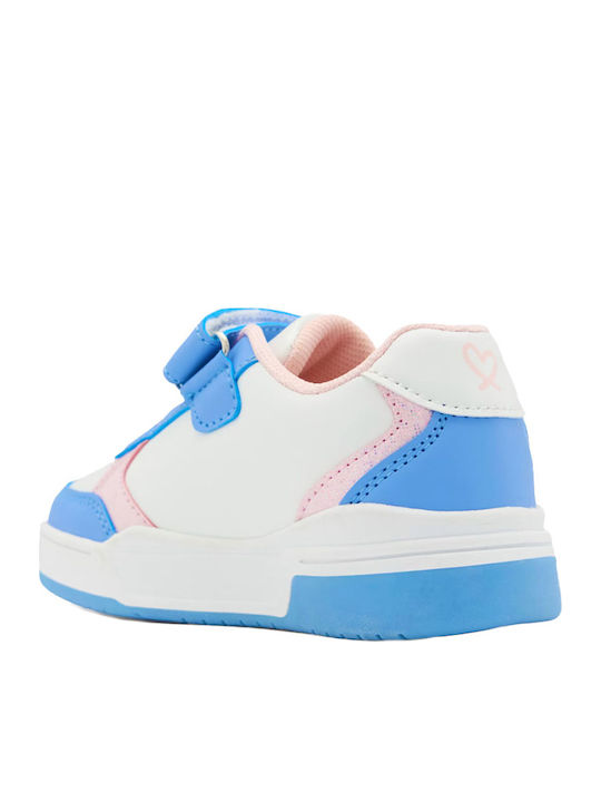 Kinder Sneakers mit Klettverschluss & Lichtern Hellblau