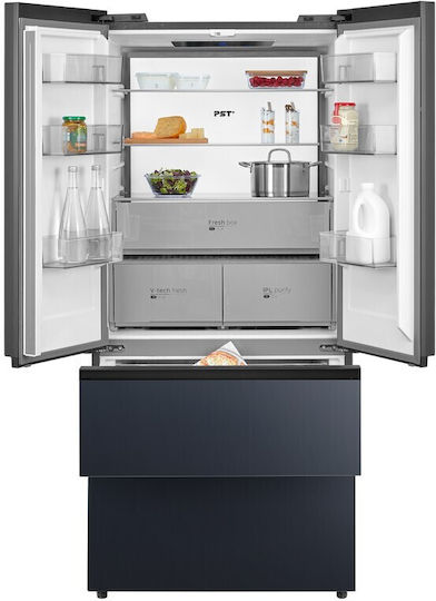Midea Side-by-Side Kühlschrank 515Es Total NoFrost H191xB83.3xT60cm. Gray MDRF705BIE70