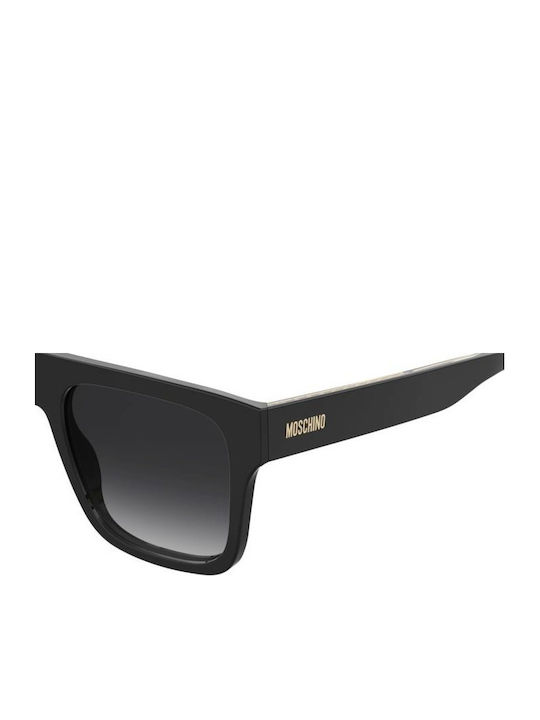 Moschino Men's Sunglasses with Black Plastic Frame and Black Gradient Lens mos201/s 807/9O