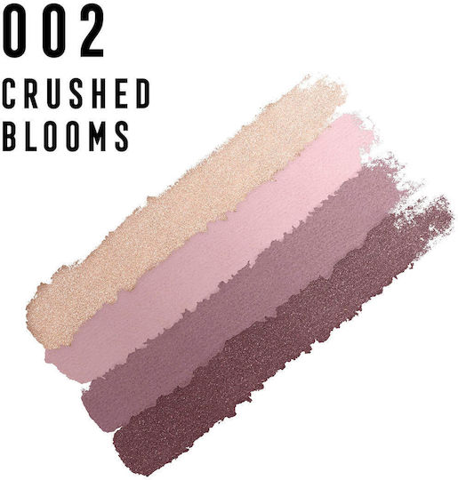 Max Factor X Pert Soft Touch Παλέτα με Σκιές Ματιών σε Στερεή Μορφή 002 Crushed Blooms 4.2gr