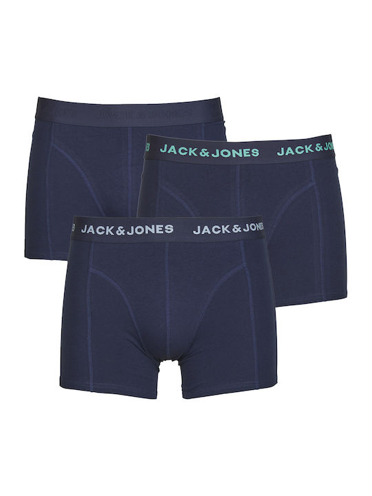Jack & Jones Μποξεράκια 3Pack Μπλε