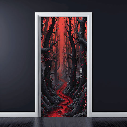 Printed Color Film Door Decoration Size 200 X 90cm Model Avx-dr12