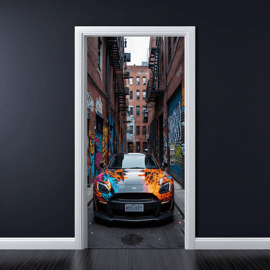 Printed Color Film Door Decoration Size 200 X 90cm Model Avx-dr03