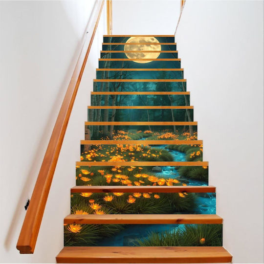 Decorative Sticker Indoor Stairs High-resolution Self-adhesive Print Dimensions 200 X 124 Cm Code Avx-stairs-05