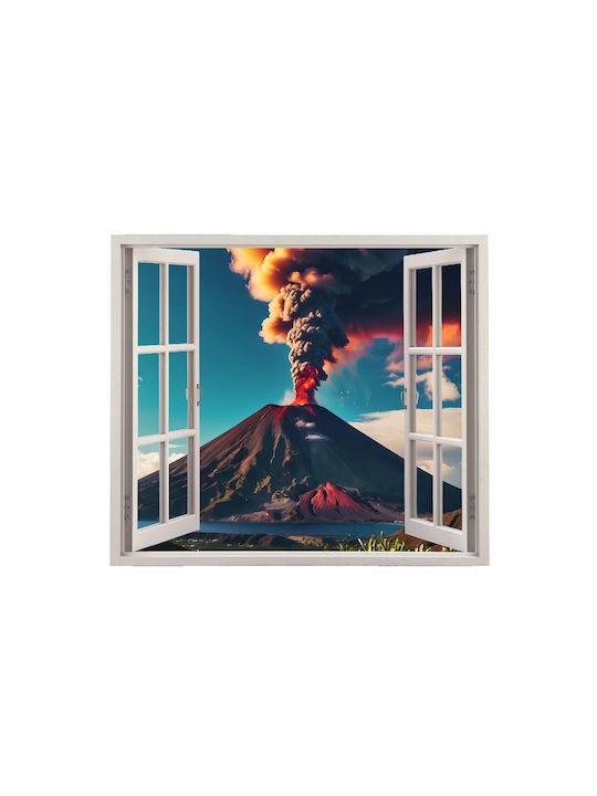 Decor de Perete din Foaie Colorată Imprimată Dimensiune 125 X 110cm Model Priveliște către Paradis 11