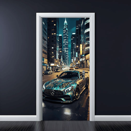 Printed Color Film Door Decoration Size 200 X 90cm Model Avx-dr09