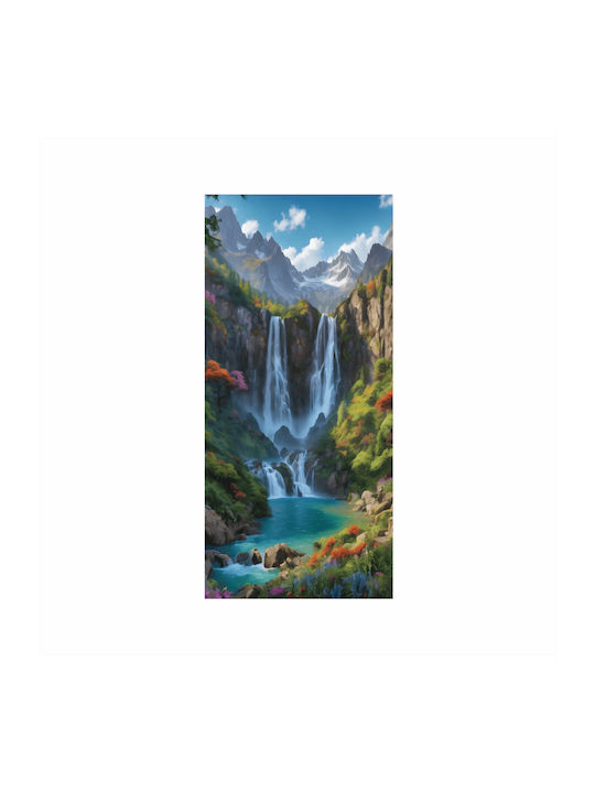 Decor pentru ușă din film colorat imprimat, dimensiune 200 x 90 cm, model Avx-dr27