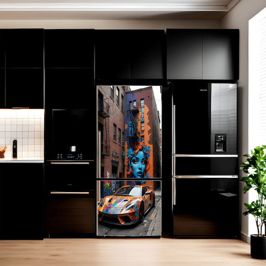 Printed Color Foil Refrigerator Decor Size 200 X 90cm Model Avx-fr01