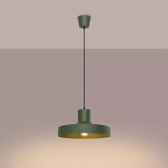 Sollux Hängelampe Grün mit Fassung E27