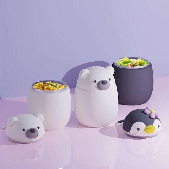 Asobu Stainless Steel Kids Food Container 0.6L Multicolour 20 x 12cm Rabbit