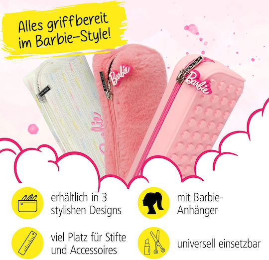 Barbie Hearsts Κασετίνα Βαρελάκι Ροζ
