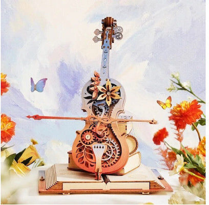 Rokr Παιχνίδι Κατασκευών Ξύλινo Mechanical Music Box για Παιδιά 14+ Ετών