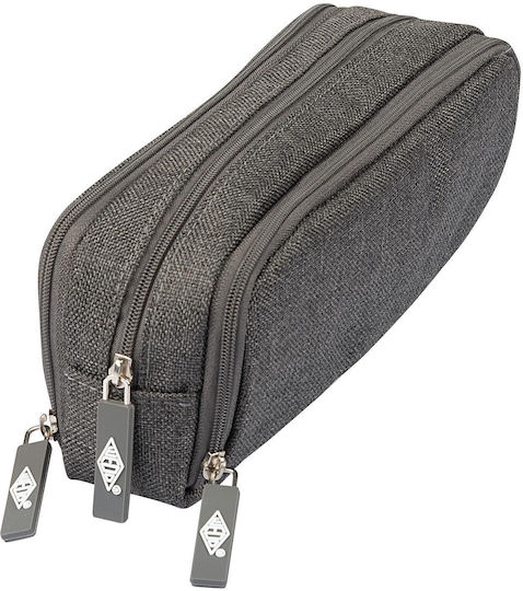 Wedo Pencil Case Schlamperbox College 3 Compartments Grey