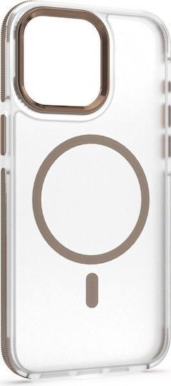 Etteri Icy Mag Back Cover Silicone / Plastic Gold (iPhone 15 Pro)
