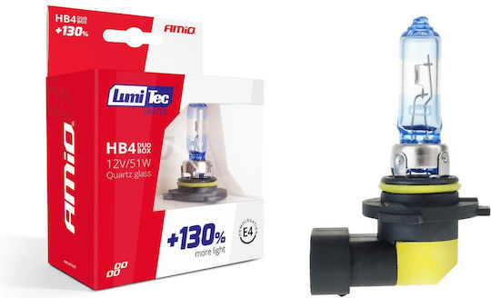Alista Home Lămpi Autoturismului HB4-9006 Halogen 4300K Alb natural 12V 51W 2buc