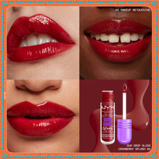NYX Professional Makeup Gum Drop Lip Gloss Κόκκινο 5ml