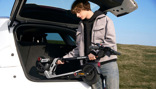 Segway E3 Pro E Ηλεκτρικό Πατίνι με 25km/h Max Ταχύτητα και 55km Αυτονομία σε Μαύρο Χρώμα