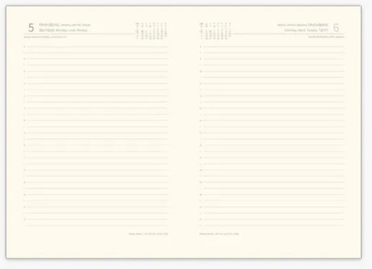 Diary 2026 14x21 Elastic Band Season You Olive
