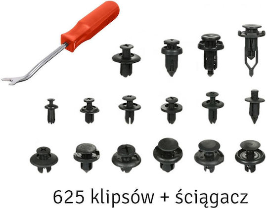 Set 625 Universal Car Plastic Clips Installation Included Extractor