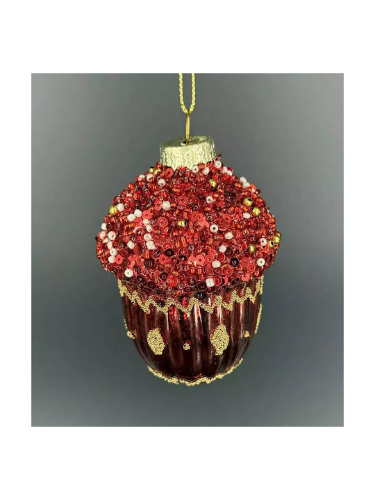 Χάντρες Weihnachtsbaumschmuck Eichel Rote Χάντρες Weihnachtsbaumschmuck Eichel Rote