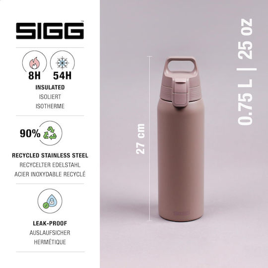 Sigg Flasche Thermosflasche Rostfreier Stahl 750ml Sand