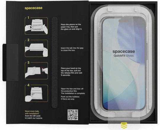 Tempered Glass Iphone Air Spacecase Quickfit Glass Αντιχαρακτικό Γυαλί Προστασίας Οθόνης Απλικατέρ Quickfit 2 Τεμάχια Clear 5905719131777 5905719131777