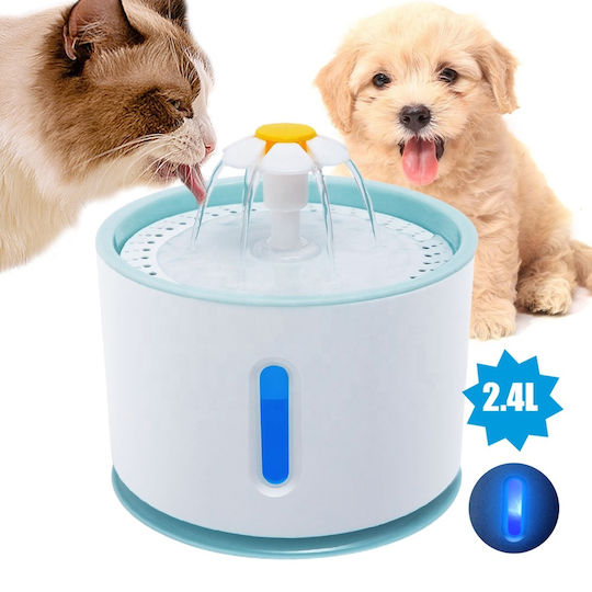 Alista Home Automat Plastic Adăpătoare / Fântână pentru Câine & Pisică 2.4lt 21.7cm în Culoare Alb