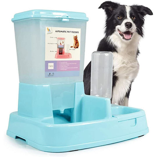 Alista Home Automat Plastic Adăpătoare / Hranitoare 2x 500ml 34cm în Culoare Albastru