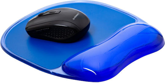Q-Connect KF10378 Mouse Pad with Wrist Support Blue