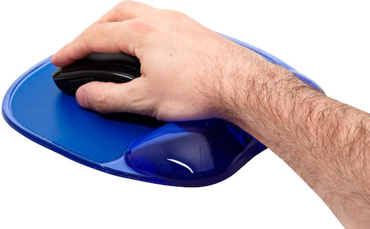 Q-Connect KF10378 Mouse Pad with Wrist Support Blue