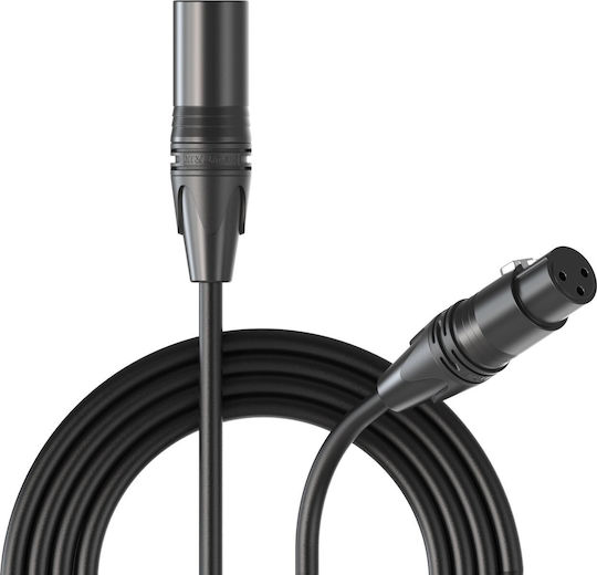 Procab Cable XLR male / XLR female - Μαύρο 5m 2062529