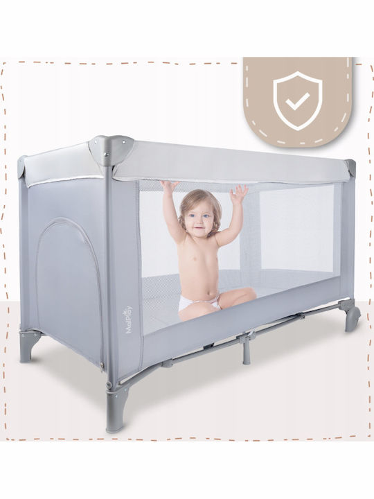 MalPlay Laufstall mit Matratze Gray