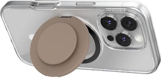 Popsockets Kick-out Grip Magsafe Phone Holder Built-in Stand Adjustable Stand Portrait Landscape Compatible Wireless Charging Latte