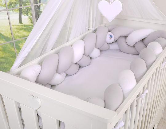 My Sweet Baby Πάντα Πλεξούδα Εσωτερική White And Gray