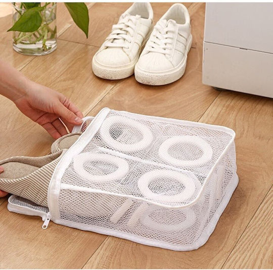 Săculeț Pentru Spălare Pantofi Flippy Mașină De Spălat 36x30x12 Cm Alb