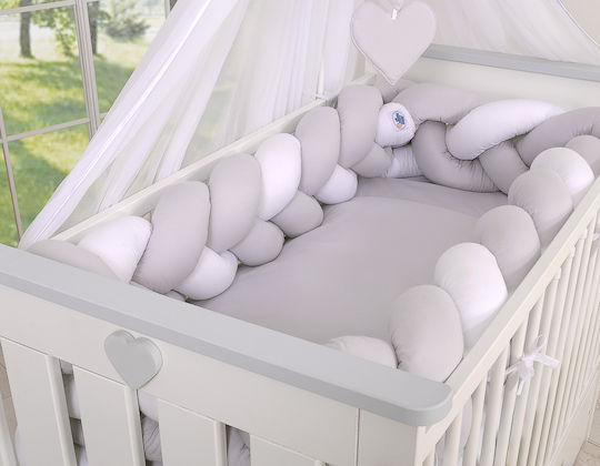 My Sweet Baby Πάντα Πλεξούδα Εσωτερική White And Gray