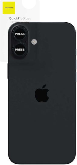 Spacecase Quickfit Protecție Cameră Tempered Glass Black pentru iPhone 17