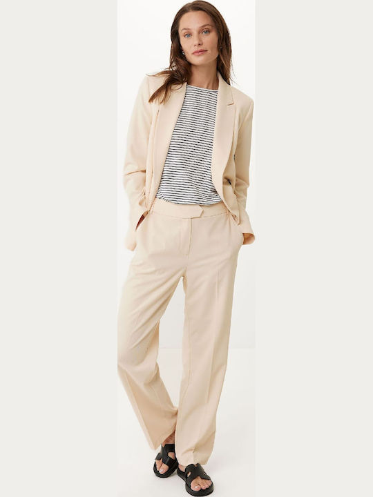 Mexx Blazer pentru femei Încrucișat Sacou Bej