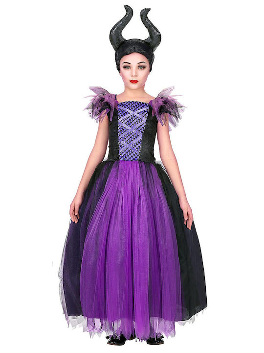 W Widmann Milano Party Fashion Children's Costume Malefizia Dress Evil Fairy Fairy Tale Halloween