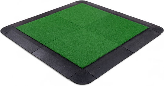 inSPORTline Rubber Gym Floor Puzzle Mat Green 100x100x2cm