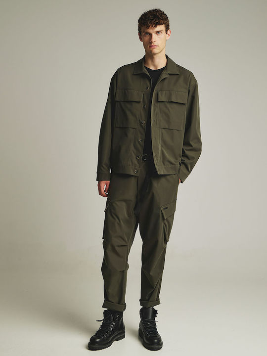 Trousers Cargo in Regular Fit Green