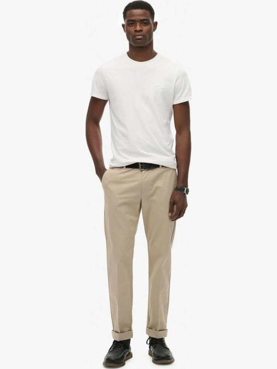 Superdry D1 Stud Παντελόνι Chino Καφέ
